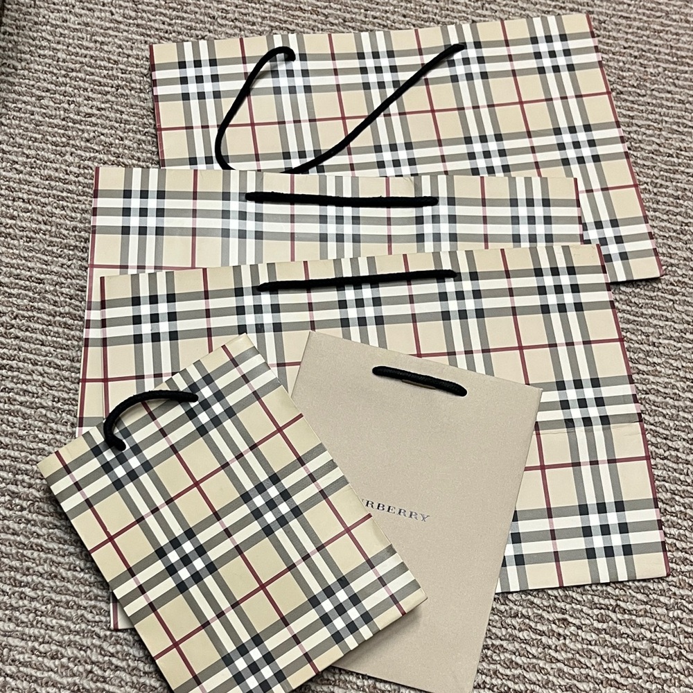 Burberry Checkered Shopping Bag Collection